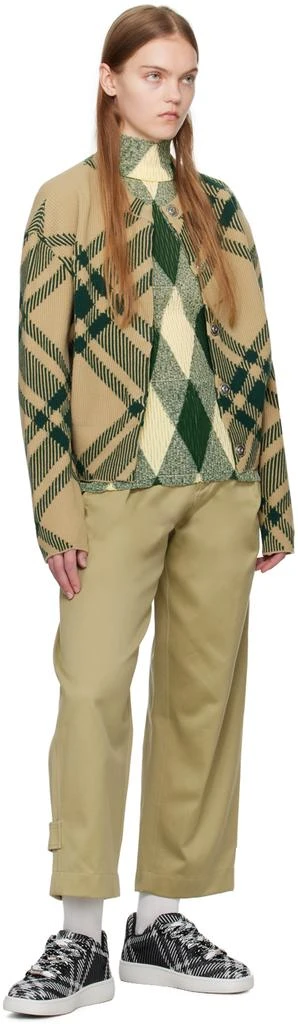 Burberry Beige Check Cardigan 4