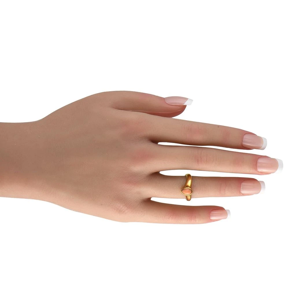 Van Cleef & Arpels 18K Yellow Gold Coral Ring VC27-052825 3
