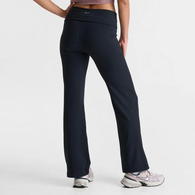 NIKE Women's Nike One Dri-FIT High-Waisted Fold-Over Flare Leggings 4