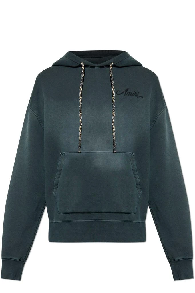 AMIRI Amiri Logo Embroidered Drawstring Hoodie 1