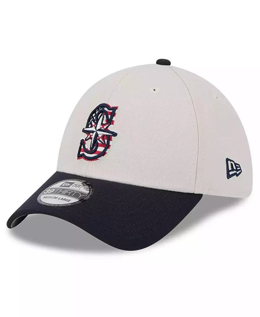 New Era Men's Black Seattle Mariners 2024 Fourth of July 39THIRTY Flex Hat 4