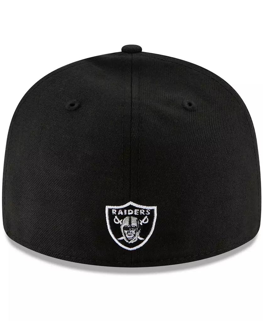 New Era Men s Black Las Vegas Raiders Omaha Script Low Profile 59Fifty Fitted Hat Black 7 1 8 Hats BeyondStyle