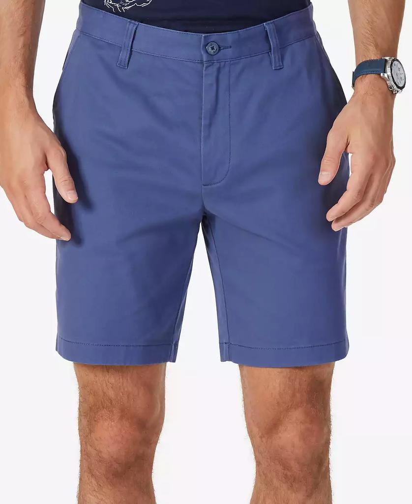 Nautica Classic-Fit 8.5” Stretch Chino Flat-Front Deck Short