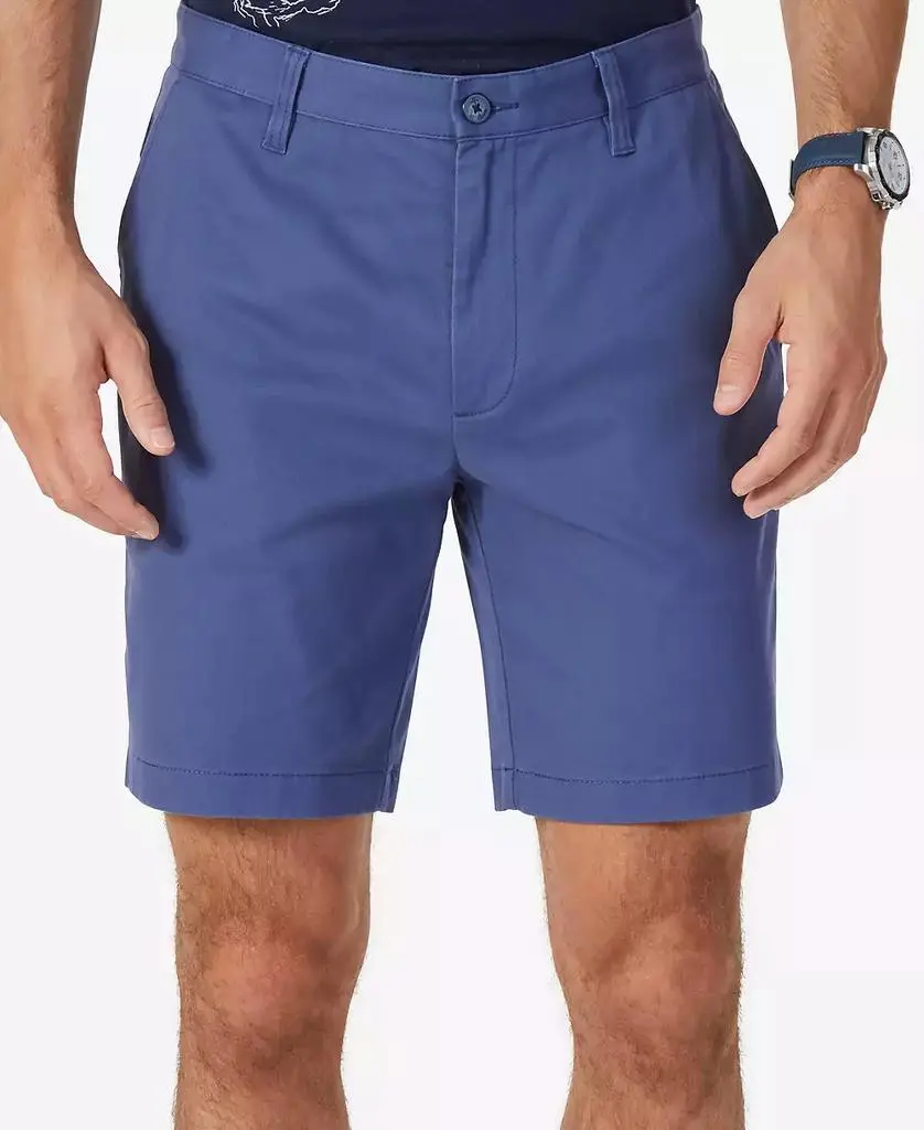 Nautica Classic-Fit 8.5” Stretch Chino Flat-Front Deck Short