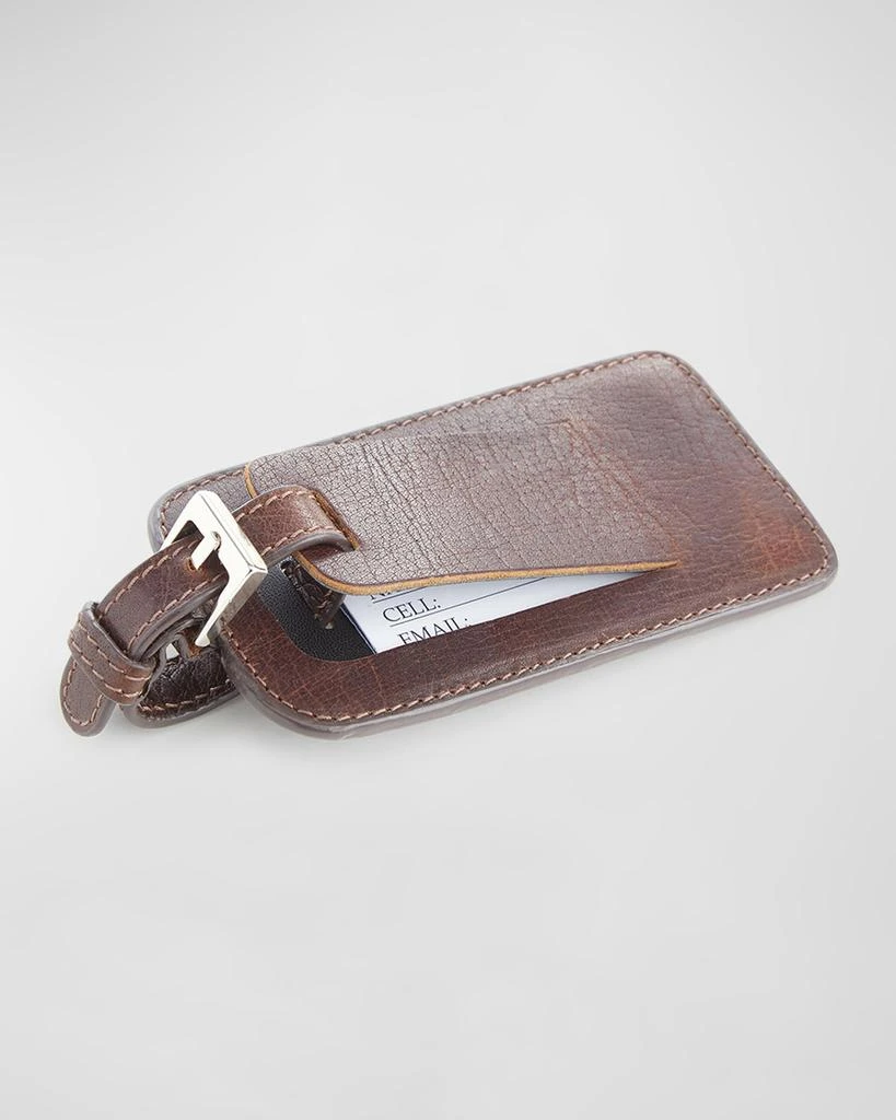 ROYCE New York Monogrammed Leather Luggage Tag 2