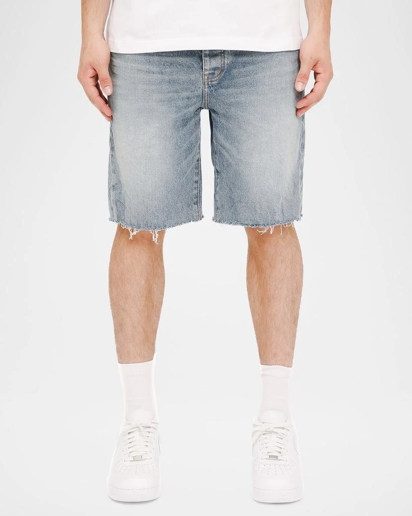 PURPLE Men's Cast Iron Denim Shorts 3