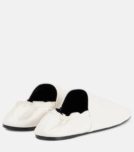 Khaite Banks leather slip-on shoes 2