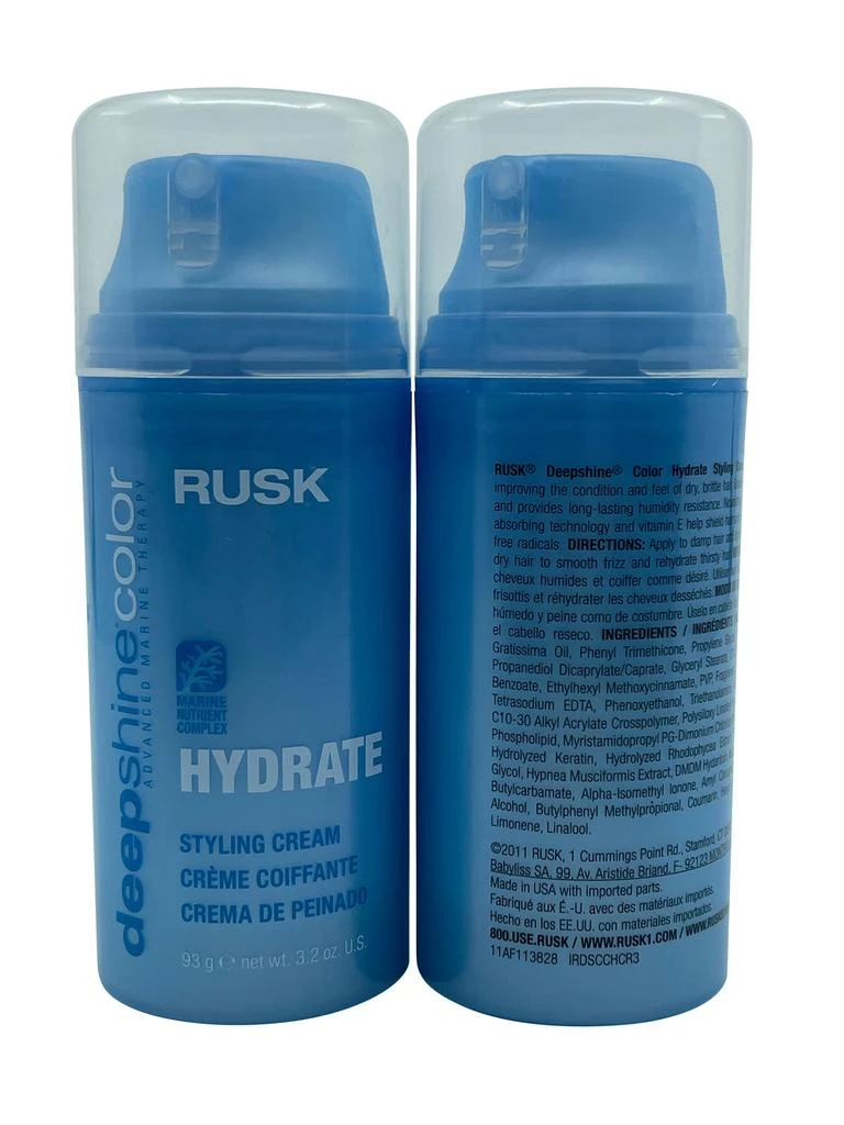 Rusk Deep Shine Color Hydrate Styling Cream 3.2 OZ Set of 2 2