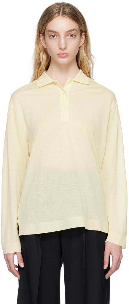 Filippa K Yellow Spread Collar Polo