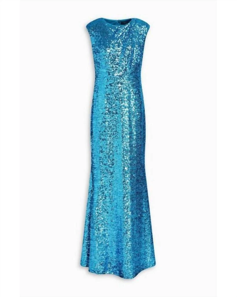 Badgley Mischka Badgley Mischka - Sequined Mesh Gown 2