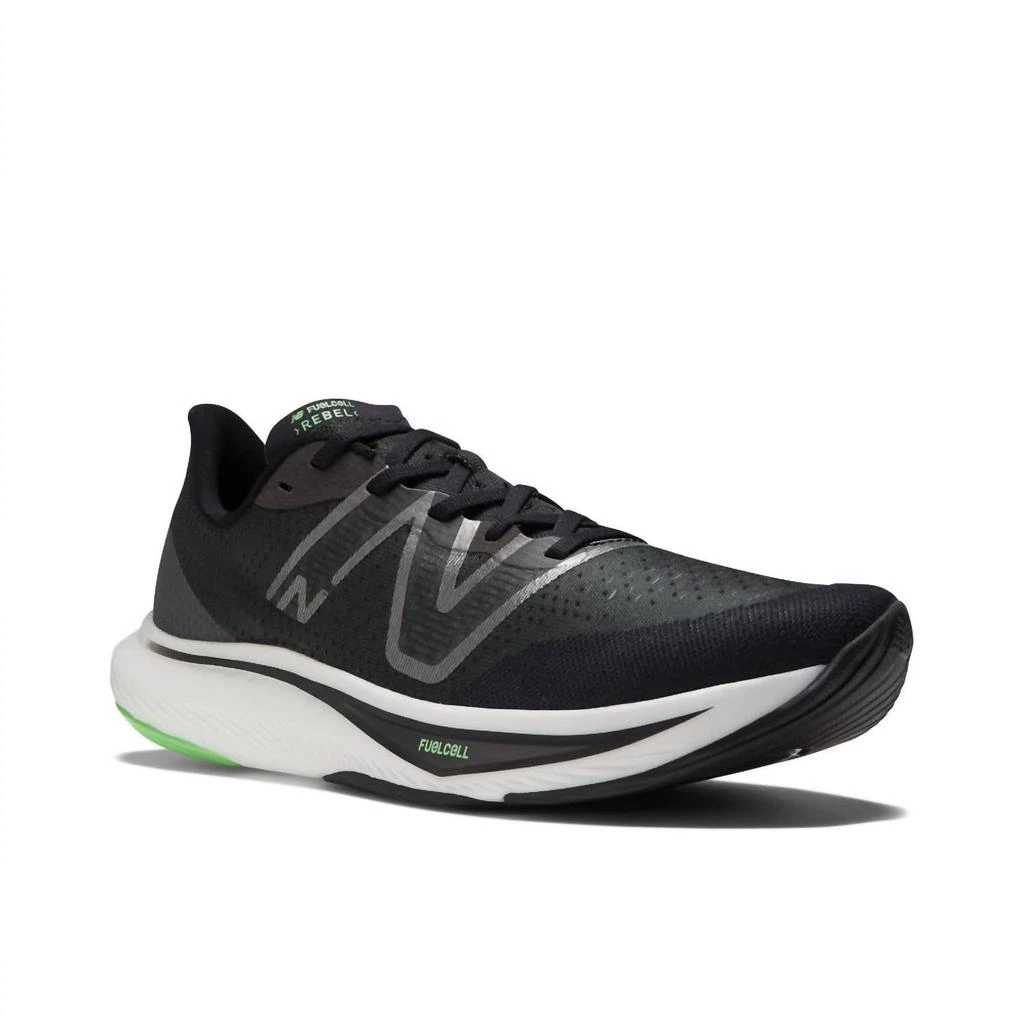 New Balance Men's Fuelcell Rebel V3 Running Shoes In Black 2