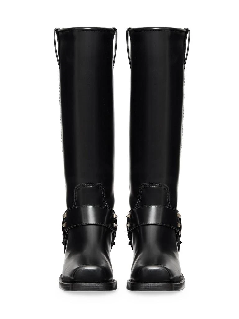 Valentino Biker Rockstud 40MM Leather Boots 4