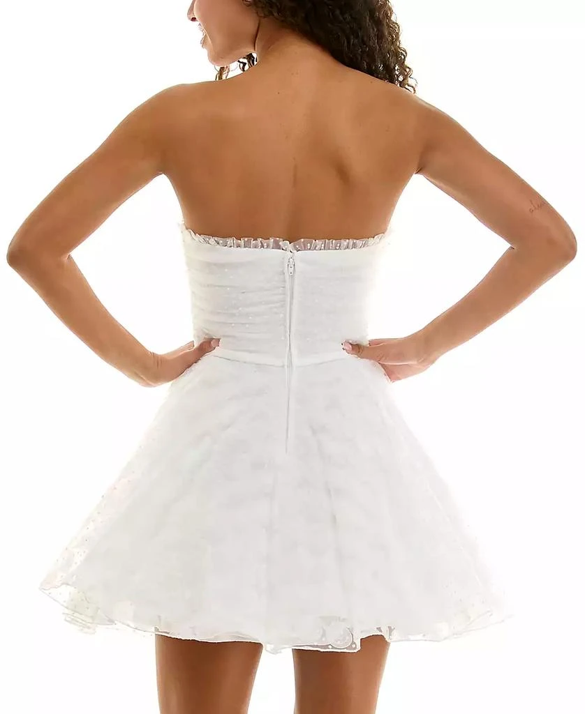 Alex & Sophia Juniors' Strapless Ruched-Top Dress 2