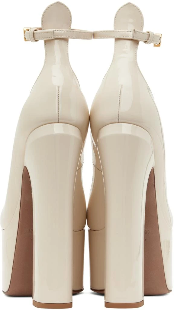 Valentino Off-White Tan-Go Platform Heels 2
