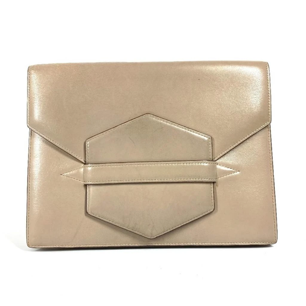 Hermes Leather Clutch Bag (Pre-Owned)
