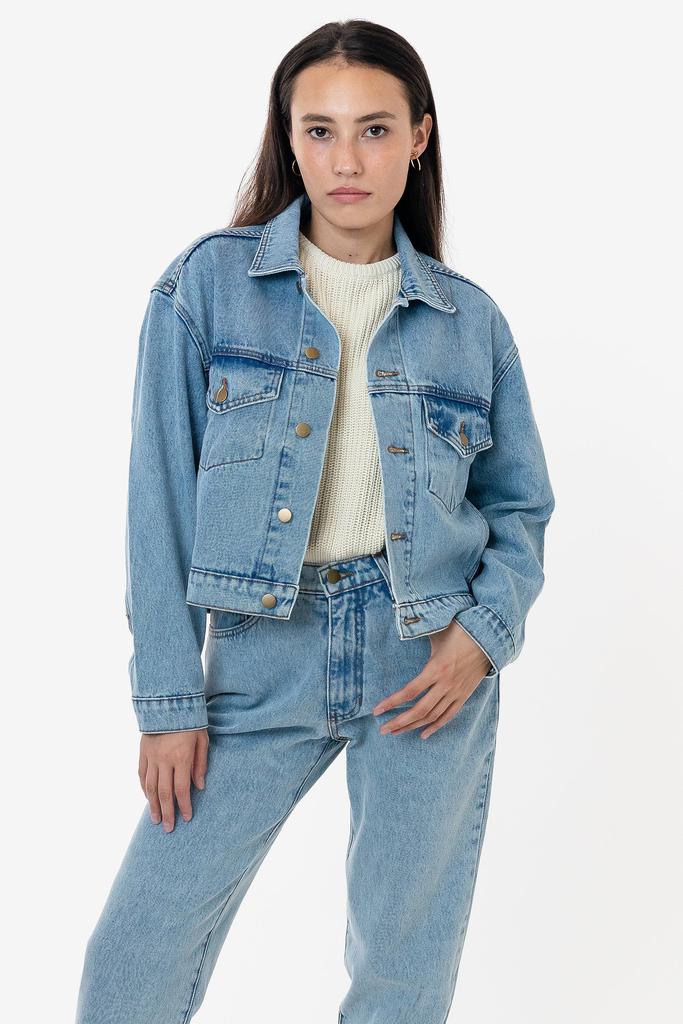 Los Angeles Apparel RDNW03 - Denim Cropped Jacket
