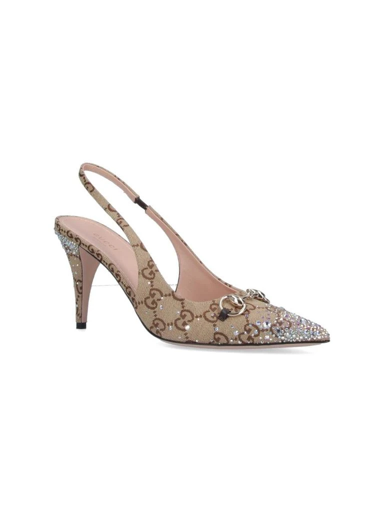 Gucci Slingback Pumps With Horsebit And Rhinestones 2