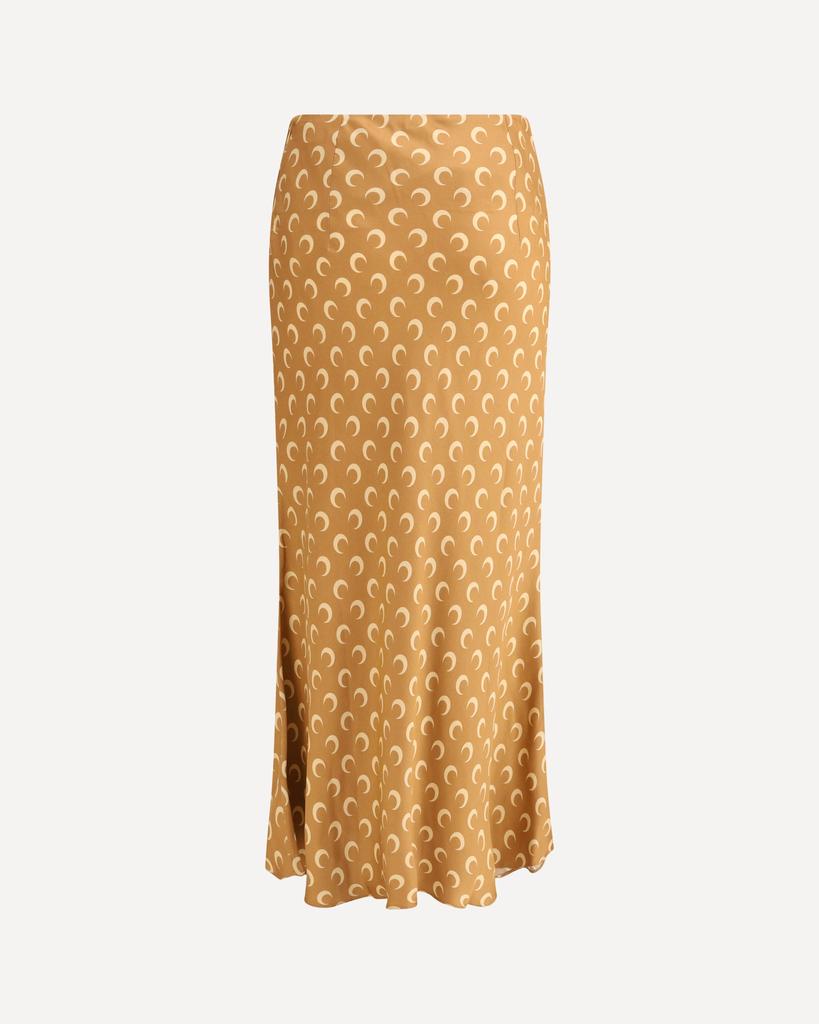 MARINE SERRE Moon satin midi Skirt