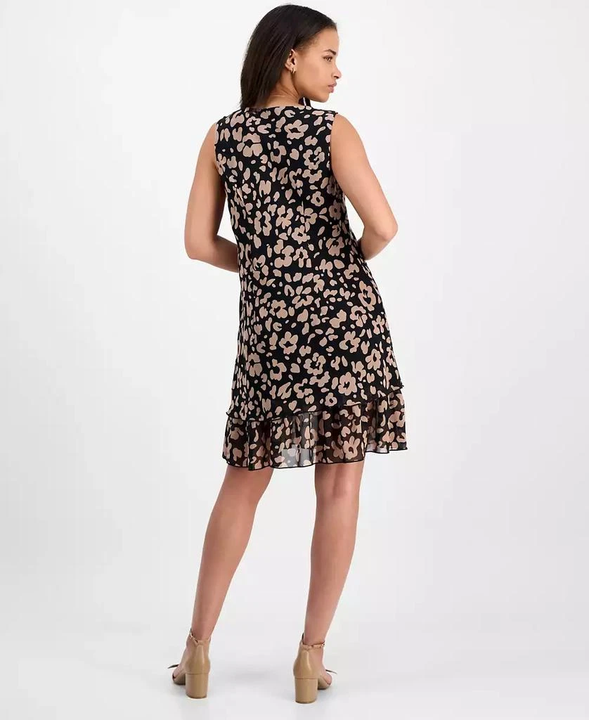 Robbie Bee Petite Animal-Print V-Neck Sleeveless Dress 5