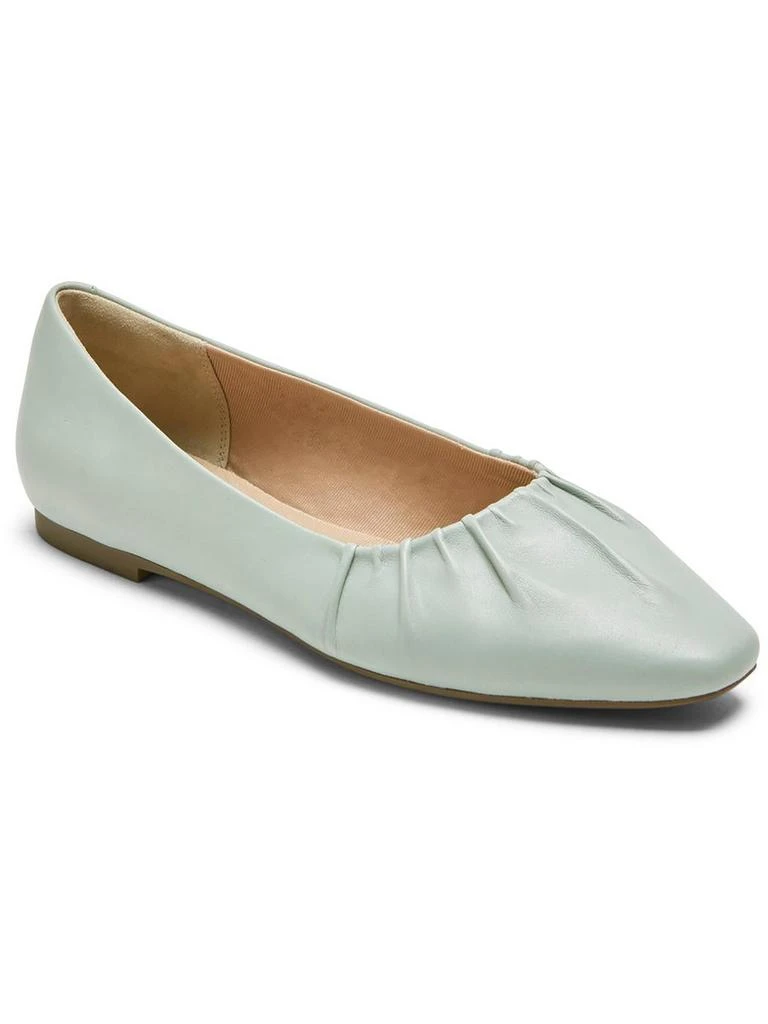 Rockport Laylani Gather Womens Leather Slip-On Ballet Flats 1