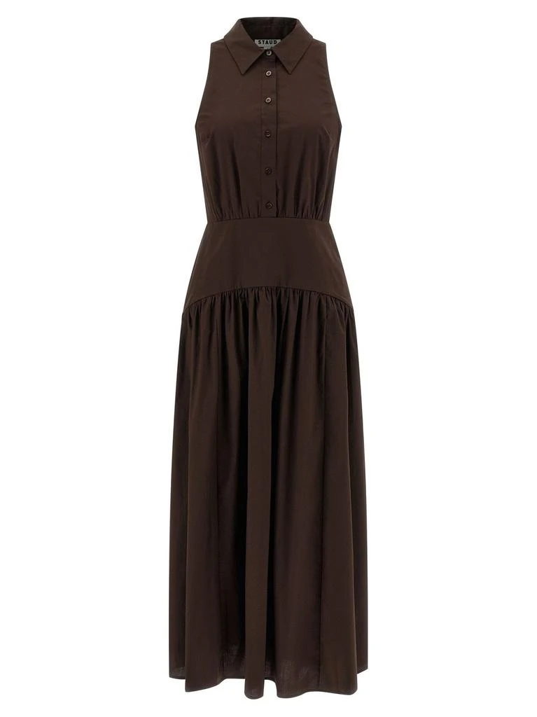 staud romy dress brown STAUD, Romy Dress in Earth, Size 6