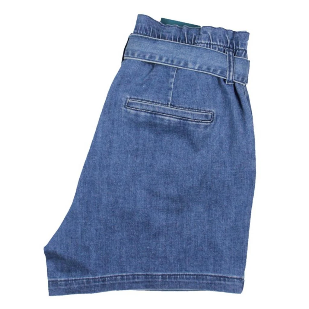 Jag Jeans Womens High-Rise Pleated Denim Shorts 2