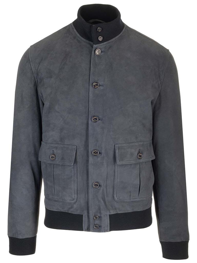 VALSTAR Dark Blue valstarino Suede Jacket