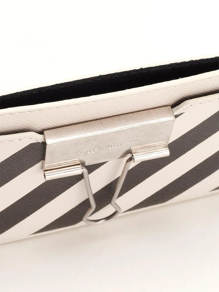 off white binder clip card holder Off-White Saffiano Binder Clip Bag Black 1717865 – FASHIONPHILE