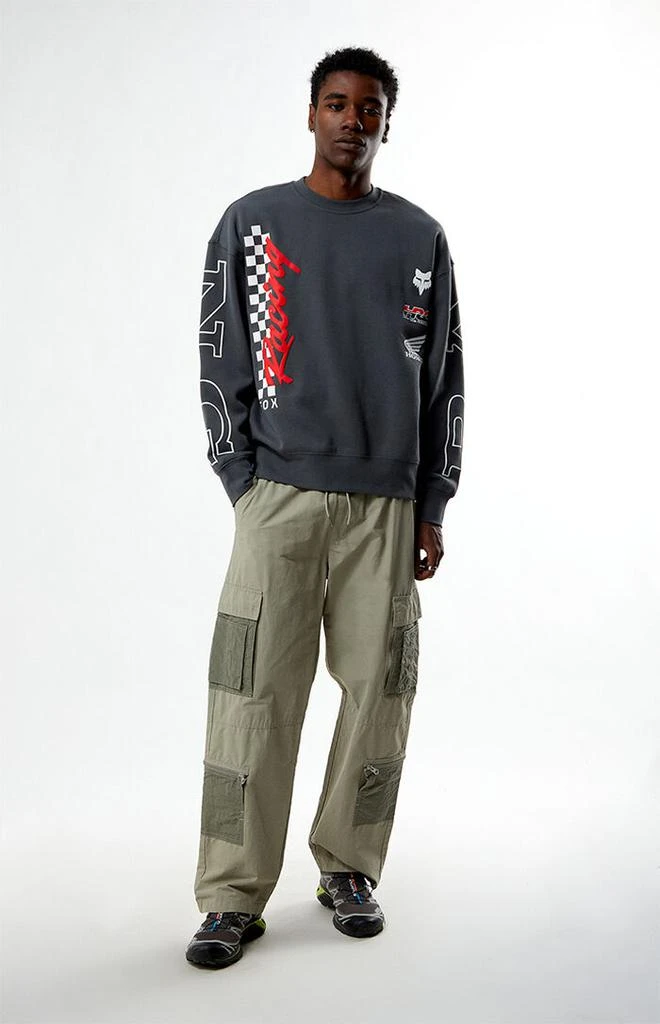 Fox Honda Oversized Fleece Crew Neck Sweatshirt 4