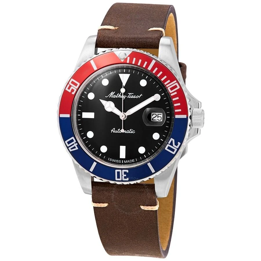 Mathey-Tissot Mathey Vintage Automatic Black Dial Pepsi Bezel Men's Watch H9010ATLR 1