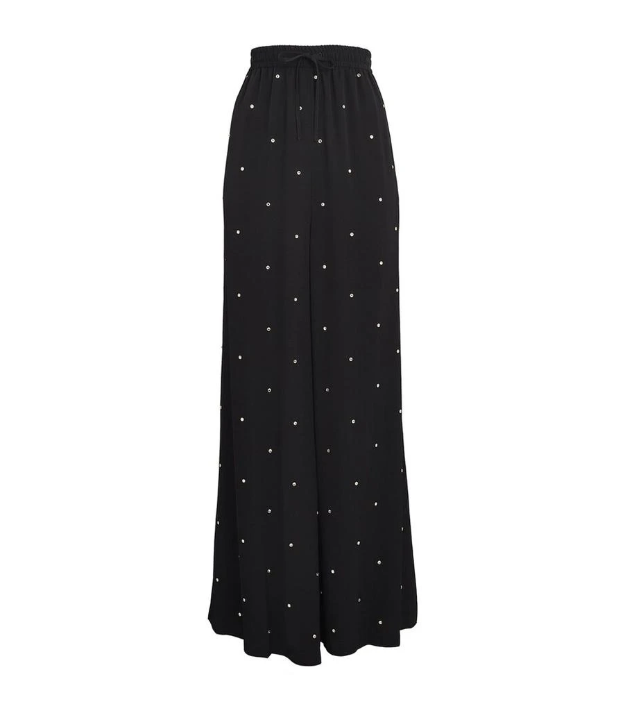 Stella McCartney Rose Collection Embellished Wide-Leg Trousers 1