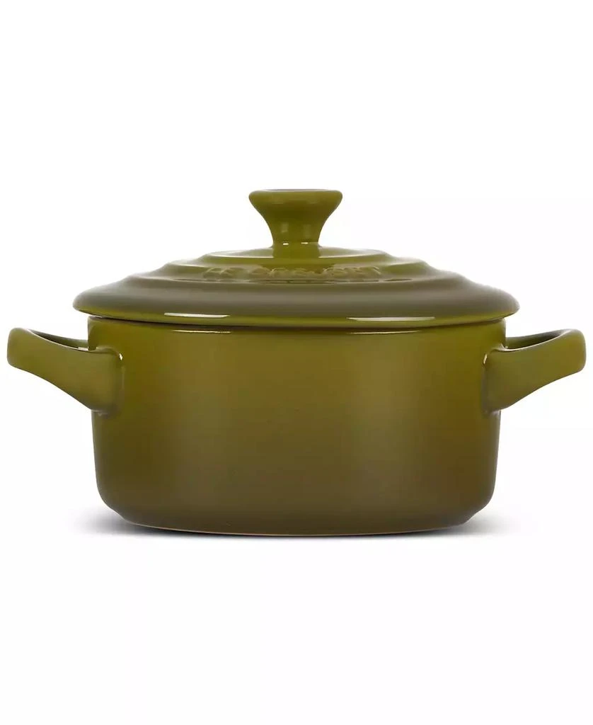 Le Creuset Stoneware 8 oz. Mini Round Cocotte with Lid 6