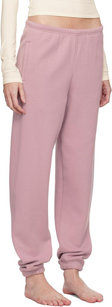 SKIMS Pink Cotton Fleece Classic Jogger Lounge Pants