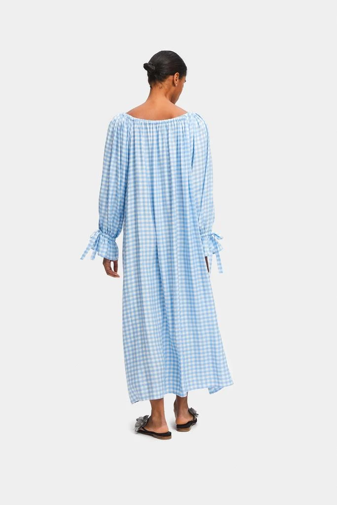 knee length dresses for ladies Tango Mango Blue Palm Maxi Cha Cha Dress  Blooming Boutique