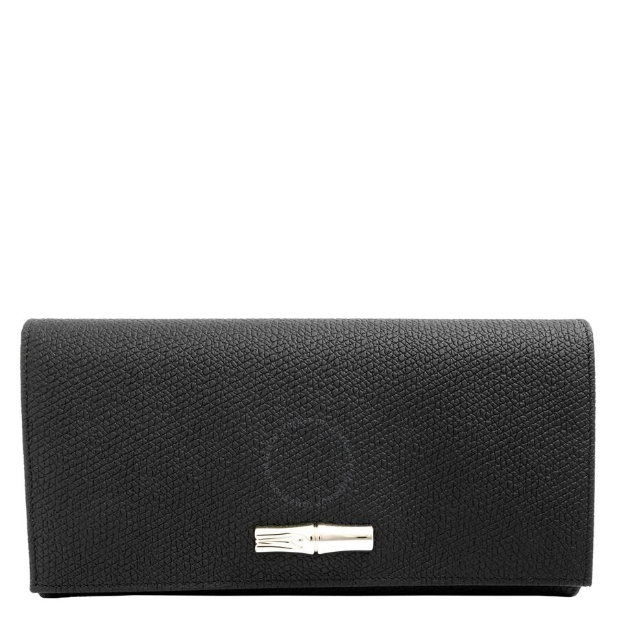Longchamp Roseau Black Ladies 3.9 x 7.7 in Wallets L3146HPN001 1