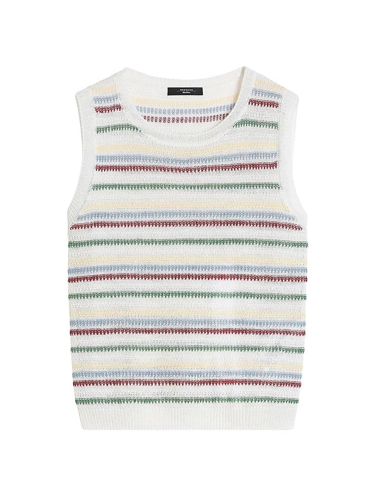 Weekend Max Mara Linen Yarn Waistcoat Top