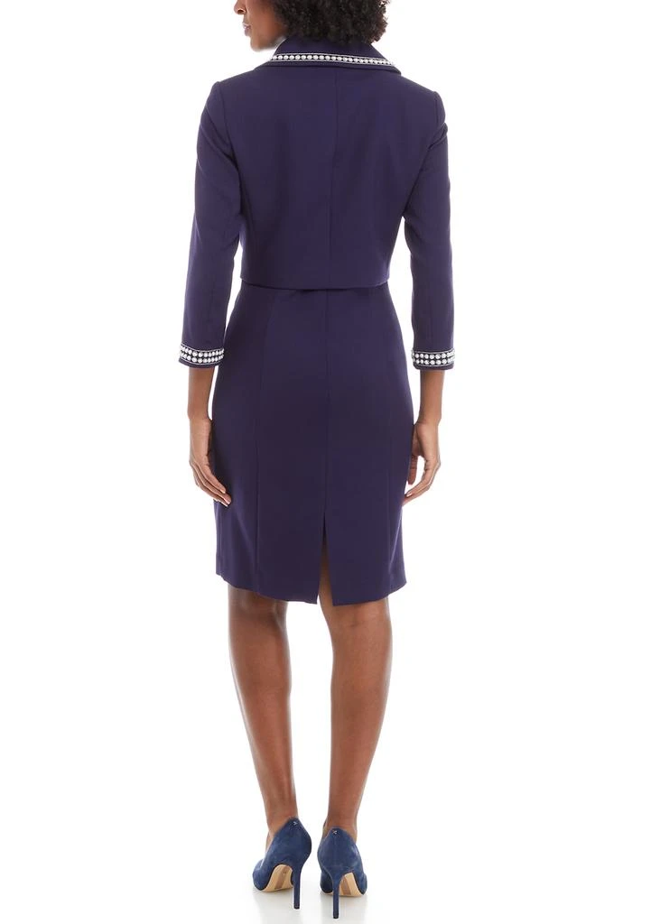 Tahari Nested Suit, Beaded Jacket and Dress 2
