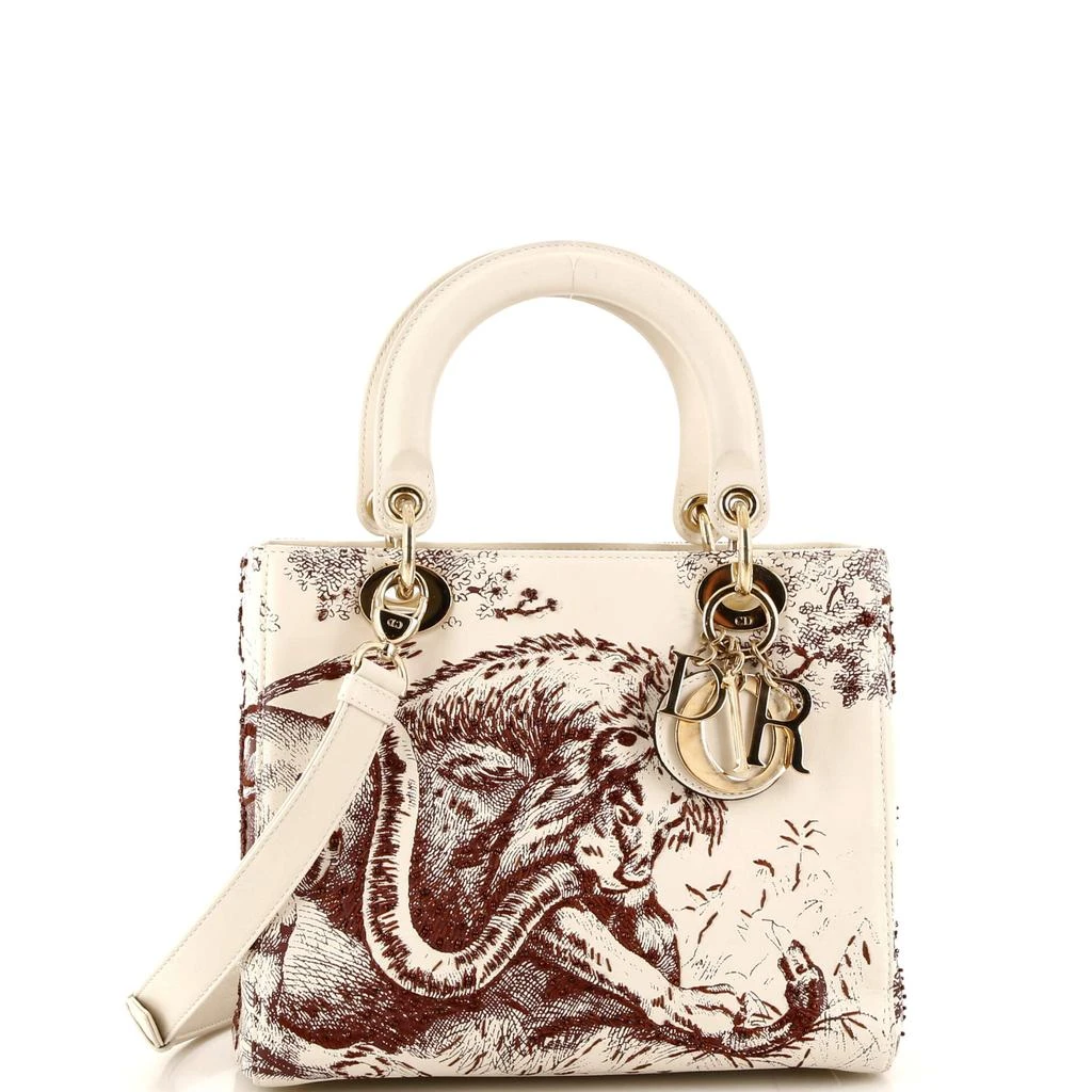 Dior Toile de Jouy Lady Dior Bag Beaded Leather Medium 1