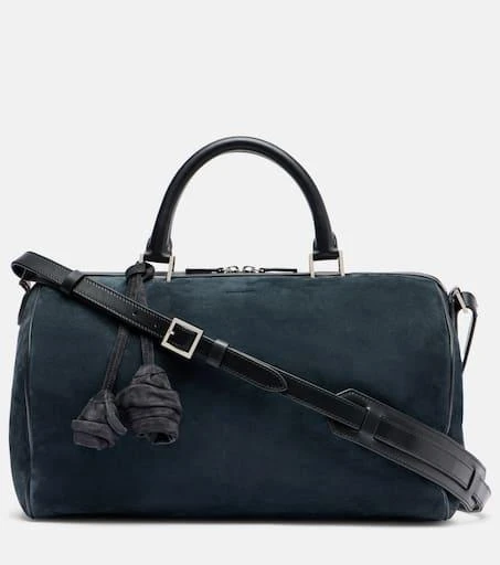 Magda Butrym Varsovia floral-appliqué suede duffel bag 1