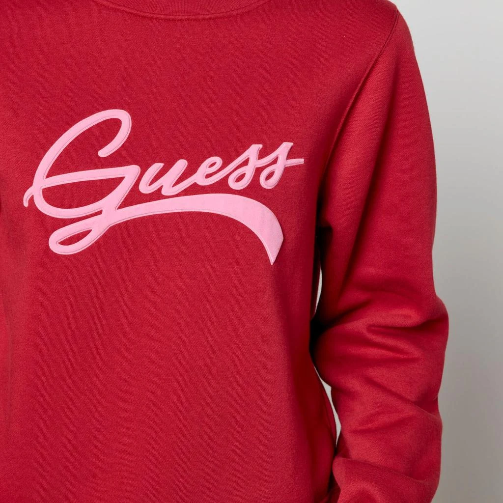 GUESS Guess Logo-Appliquéd Fleece-Back Cotton-Blend Jersey Sweatshirt 4