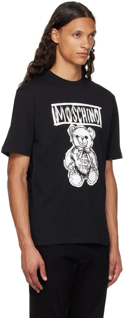 Moschino Black Teddy Bear T-Shirt 2