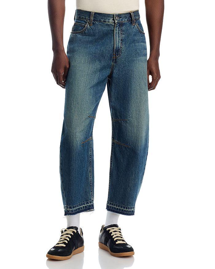 Helmut Lang Cocoon Re Hem Barrel Jeans in Tinted Vintage
