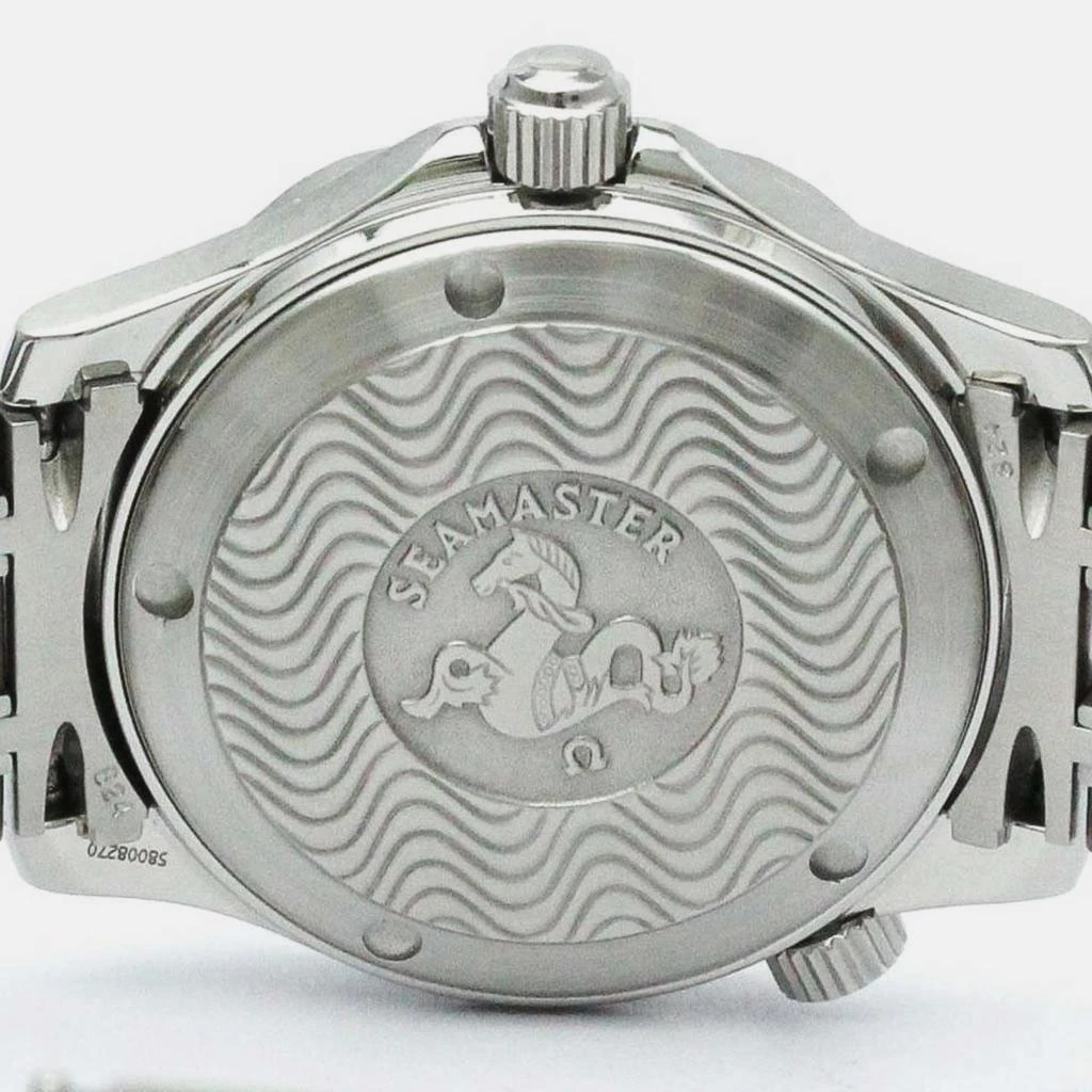 Omega Omega White Stainless Steel Seamaster Professional 2562.20 Quartz Men's Wristwatch 36 mm 4