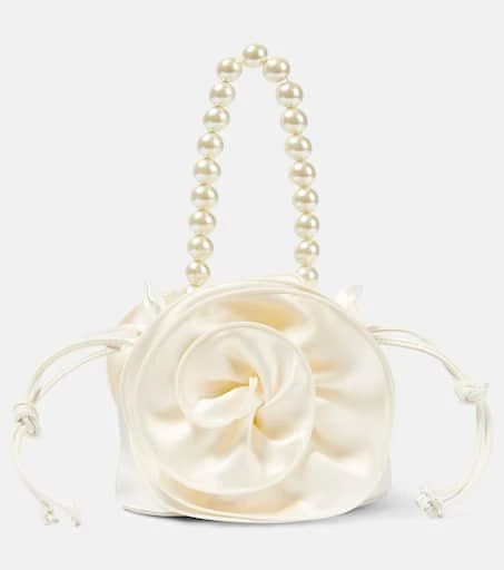 Magda Butrym Gathered silk-satin shoulder bag 1