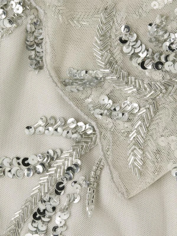 Aidan Mattox Embellished Flutter-Sleeve Cocktail Dress 4