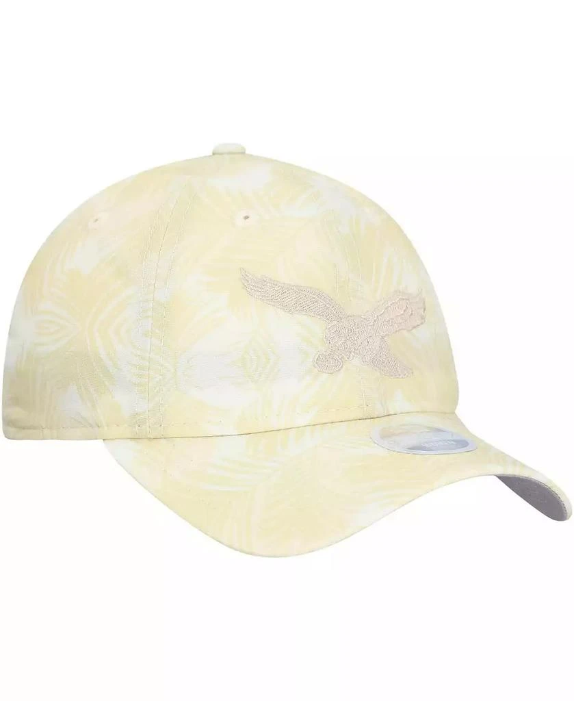New Era Women's Cream Philadelphia Eagles Frond 9TWENTY Adjustable Hat 3