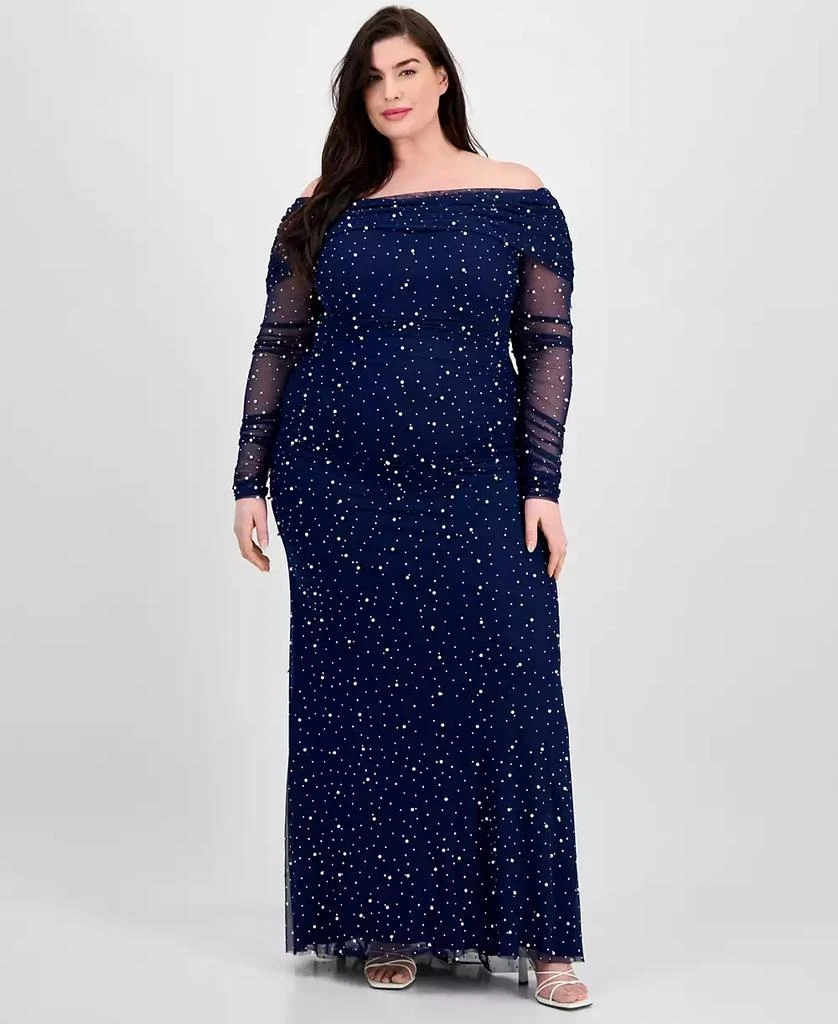 sachin and babi light blue dress Red Embroidered 2-piece Formal Dress main image 0