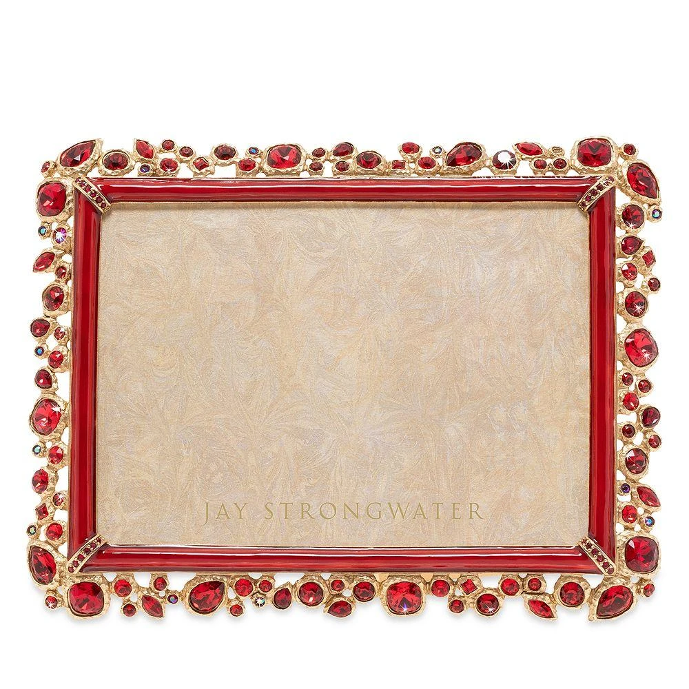 Jay Strongwater Leslie Bejeweled Picture Frame, 5" x 7" 2