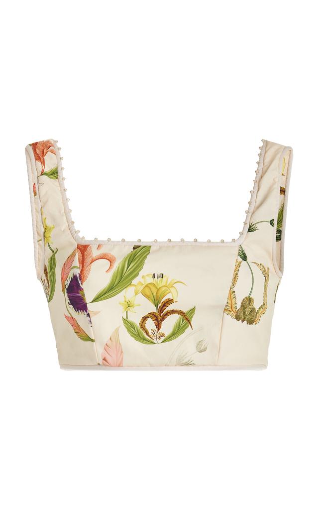 Agua by Agua Bendita Agua by Agua Bendita - Amanda Cropped Cotton Top - Multi - L - Moda Operandi