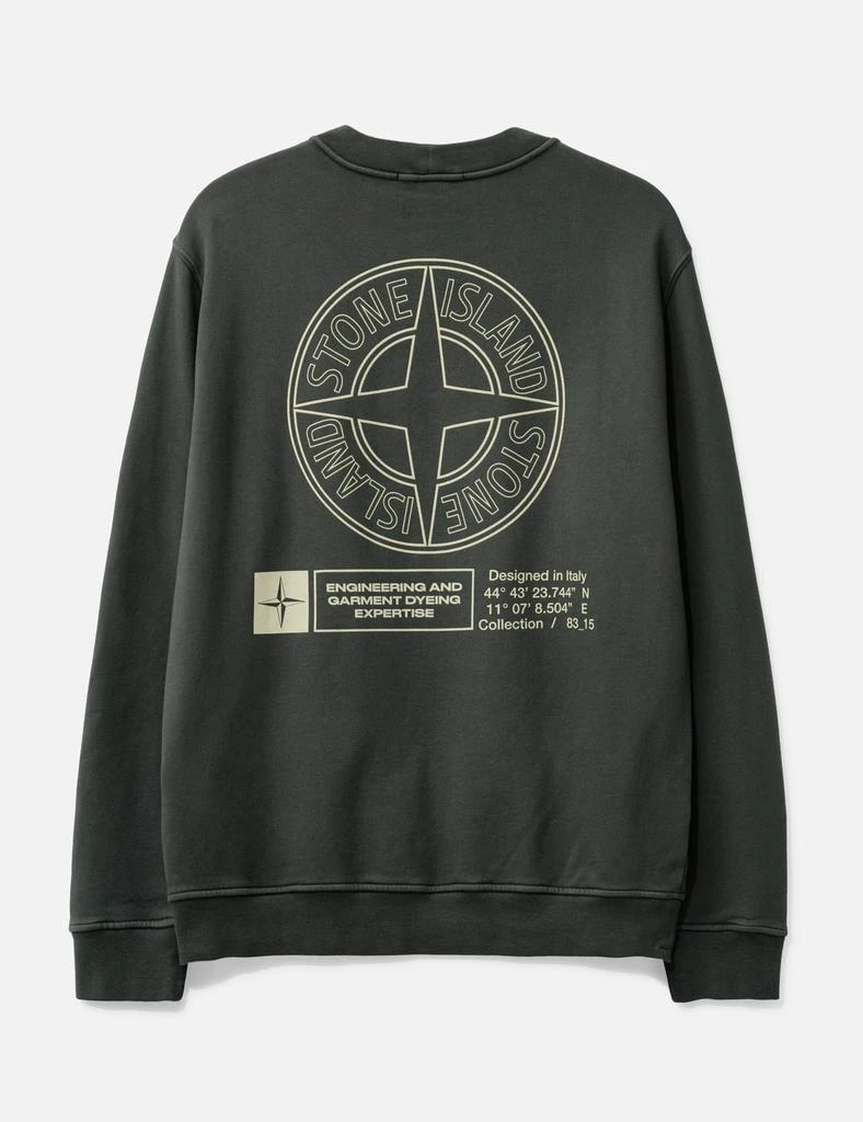 Stone Island Cotton Fleece 
Industrial Four
 Print Sweatshirt 2